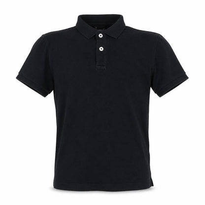 Freego Mens Black Polyester Polo Size S Collared