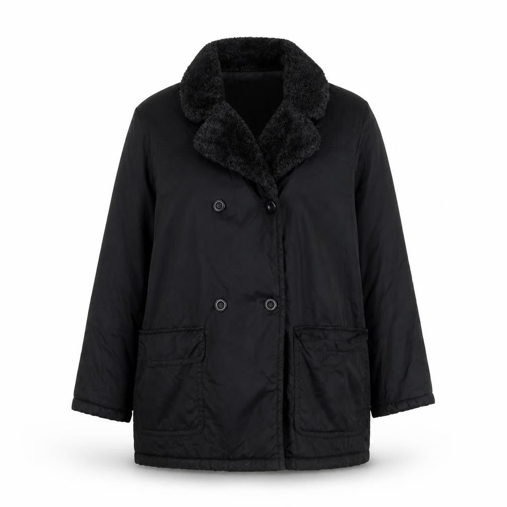 Alibi Womens Black Overcoat Coat Size 12