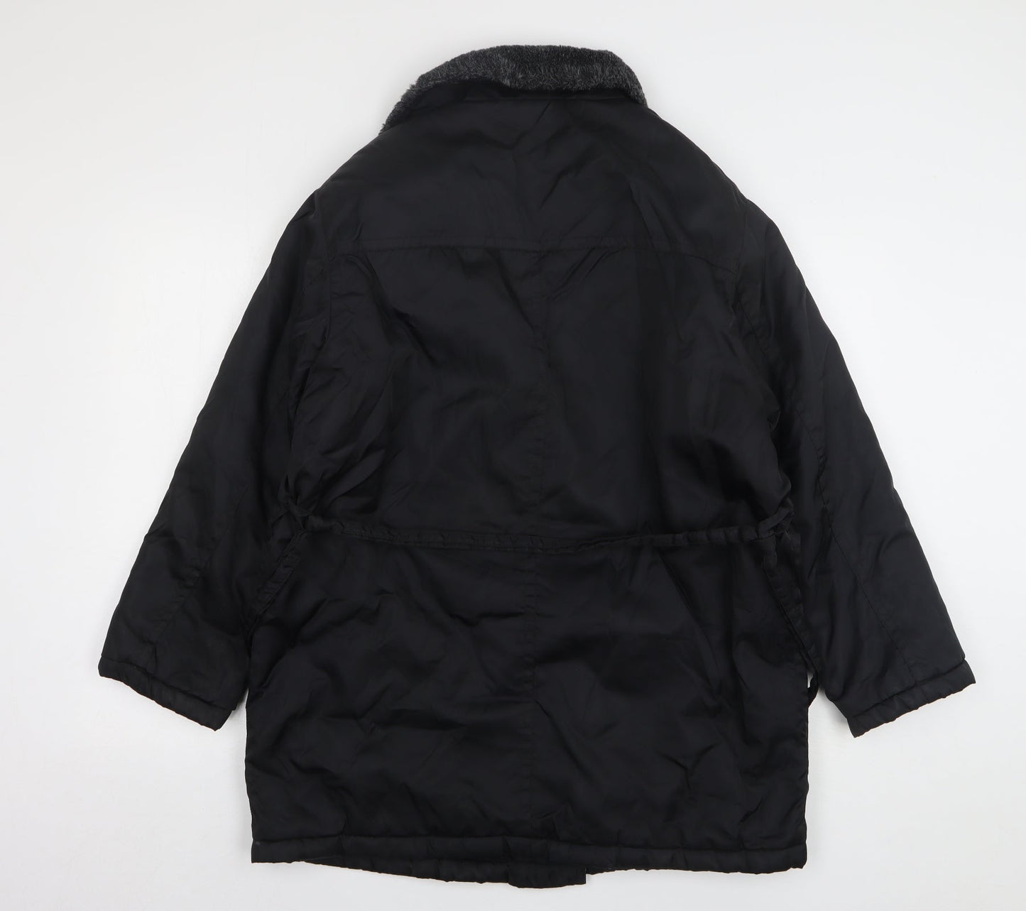 Alibi Womens Black Overcoat Coat Size 12