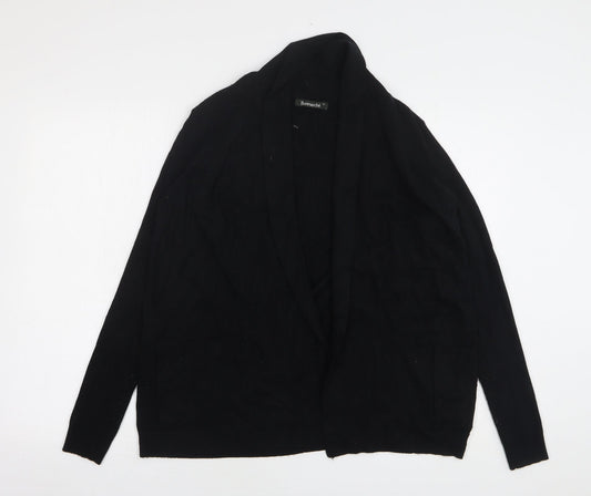Bonmarché Womens Black V-Neck Viscose Cardigan Jumper Size S