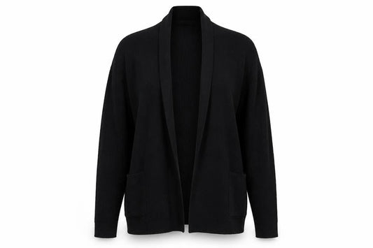 Bonmarché Womens Black V-Neck Viscose Cardigan Jumper Size S