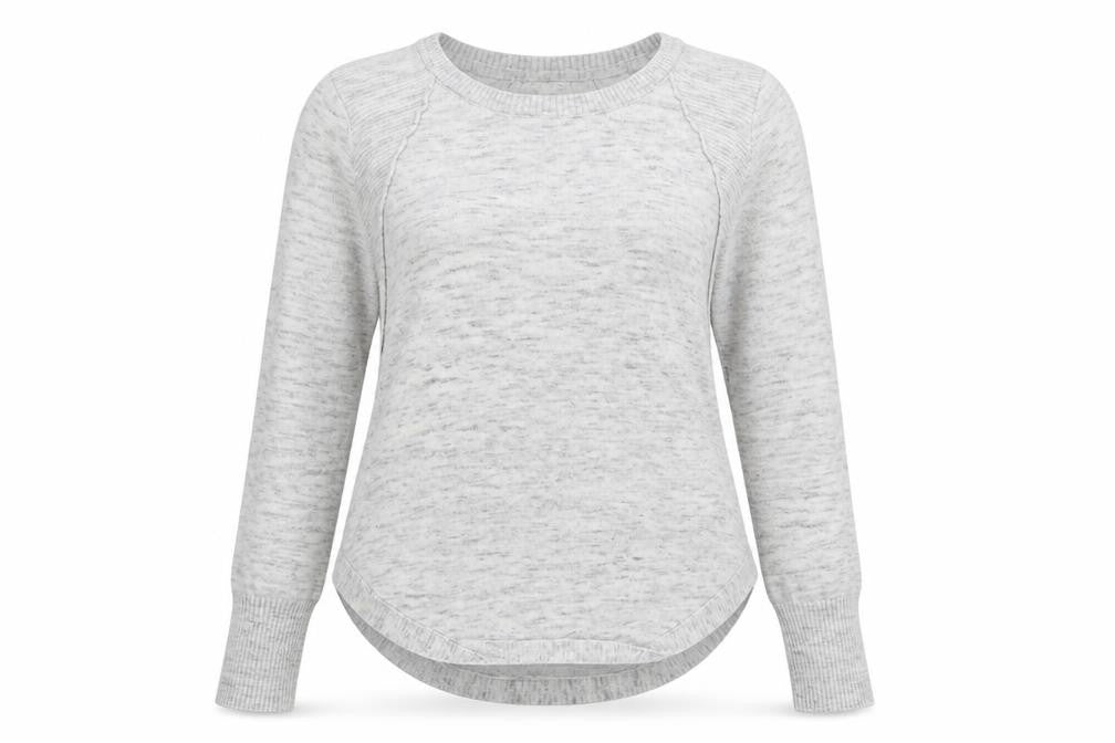 RD Style Womens Grey Round Neck Viscose Pullover Jumper Size S