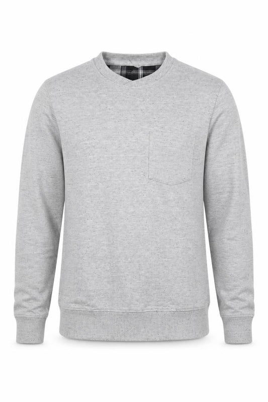 Preworn Mens Grey Polyester Pullover Sweatshirt Size S