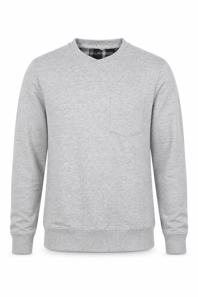 Preworn Mens Grey Polyester Pullover Sweatshirt Size S