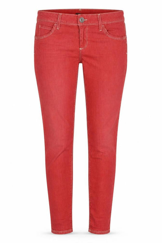 Benetton Jeans Womens Red Cotton Skinny Jeans Size 32 L32 in Regular Zip
