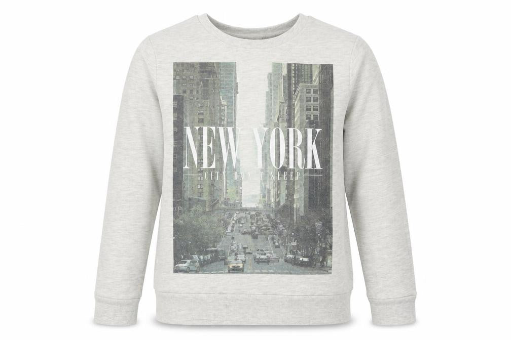 Topman Mens Grey Cotton Pullover Sweatshirt Size XS - New York