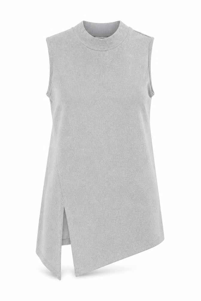 NEXT Womens Silver Mock Neck Viscose Pullover Jumper Size 14
