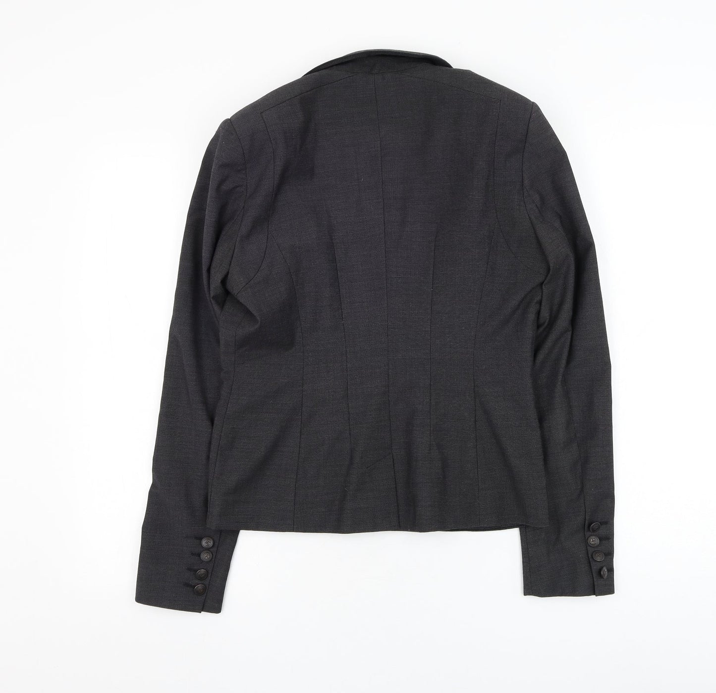 NEXT Womens Grey Jacket Blazer Size 10 Button
