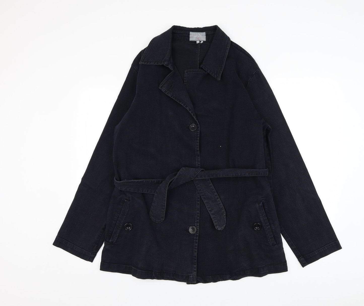 Marks and Spencer Womens Blue Jacket Size M Button