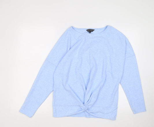 Dorothy Perkins Womens Blue Round Neck Polyester Pullover Jumper Size S