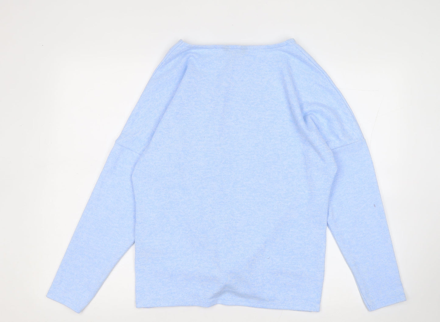 Dorothy Perkins Womens Blue Round Neck Polyester Pullover Jumper Size S
