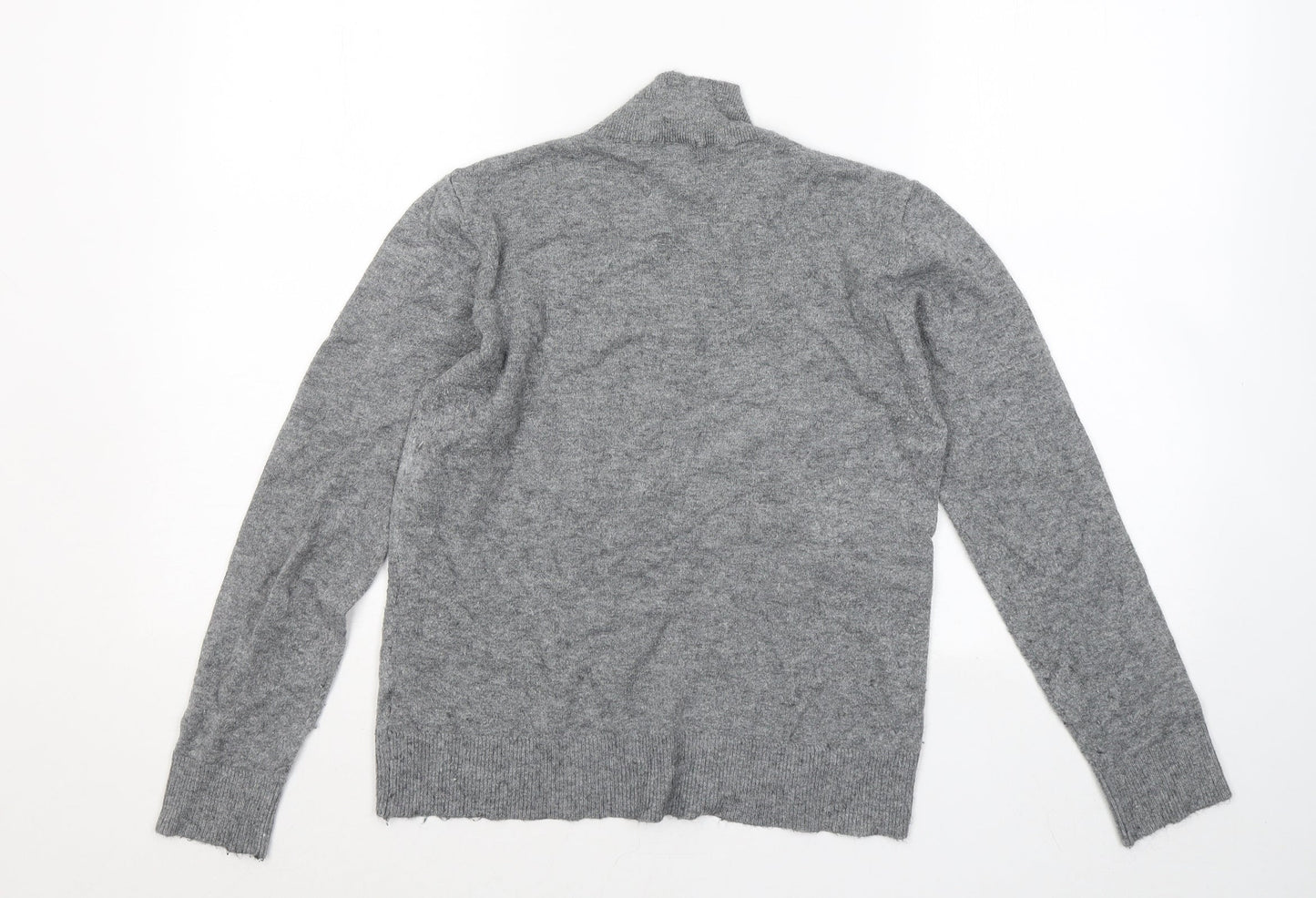 Atmosphere Womens Grey Mock Neck Rayon Pullover Jumper Size 14