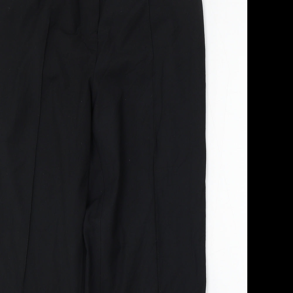 Marks and Spencer Womens Black Polyester Trousers Size 16 L27 in Regular