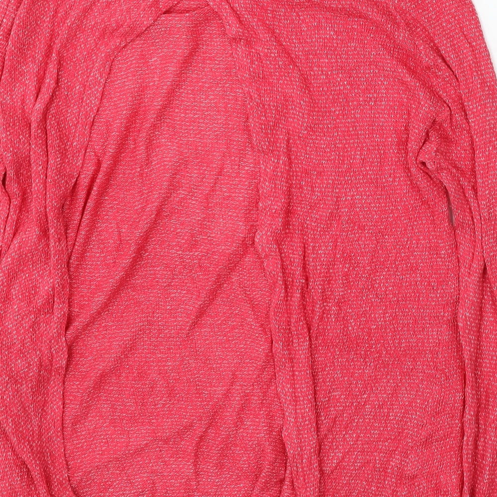 Shana Womens Red Round Neck Viscose Pullover Jumper Size L