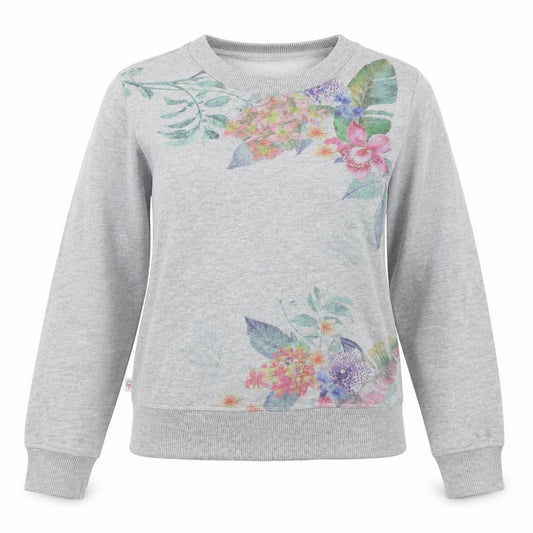 Accessorize Womens Grey Polyester Pullover Sweatshirt Size XS