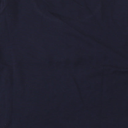 Country Casuals Womens Blue Cotton Basic T-Shirt Size XL Round Neck