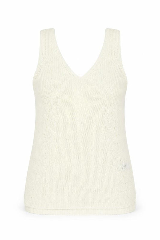 NEXT Womens Ivory Acrylic Basic T-Shirt Size 10 Round Neck