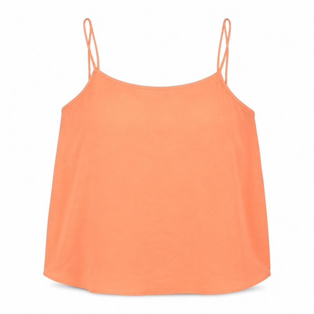 Papaya Womens Orange Polyester Basic Blouse Size 12 Round Neck