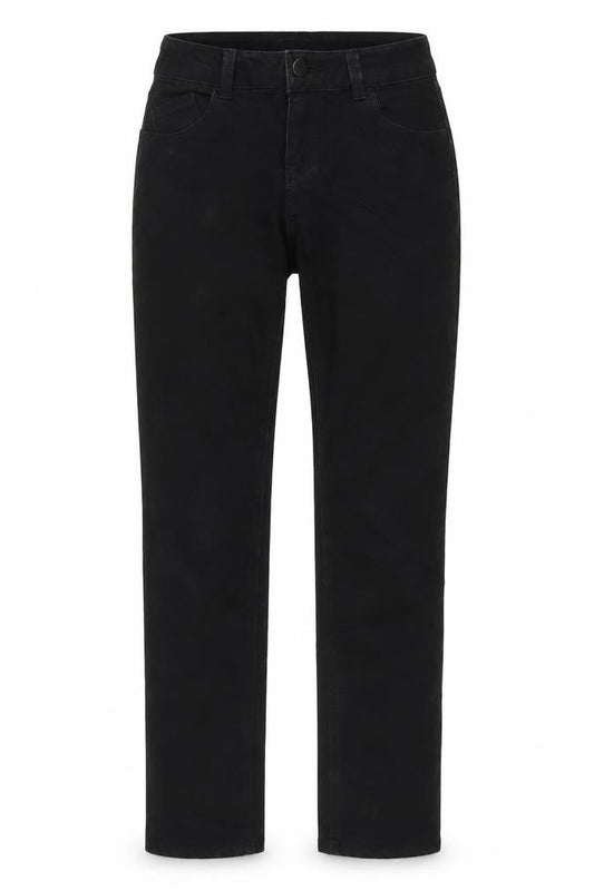 Dorothy Perkins Womens Black Cotton Mom Jeans Size 6 L29 in Regular