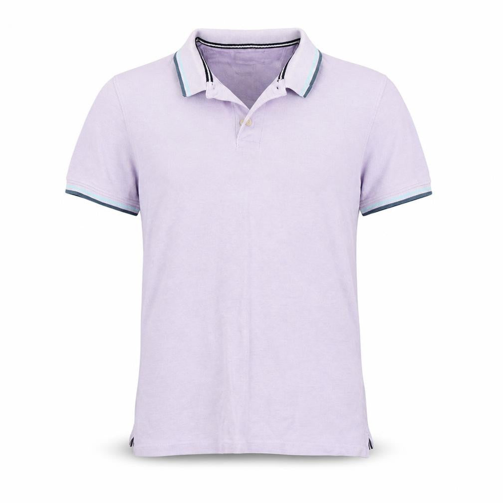Maine New England Mens Purple Cotton Polo Size M Collared