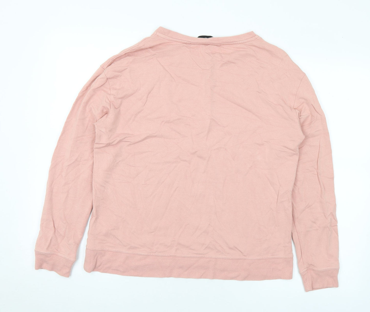 F&F Womens Pink Viscose Pullover Sweatshirt Size 10