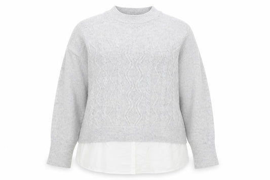 Matalan Womens Grey Mock Neck Acrylic Pullover Jumper Size L
