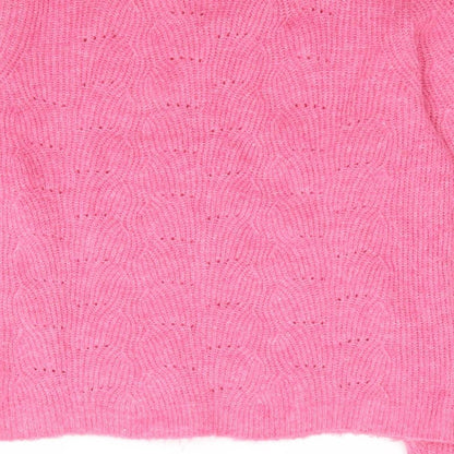 Only Womens Pink Crew Neck Polyester Pullover Jumper Size S