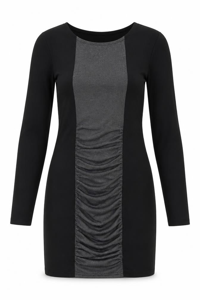 Preworn Womens Black Polyester Bodycon Size M Boat Neck Pullover