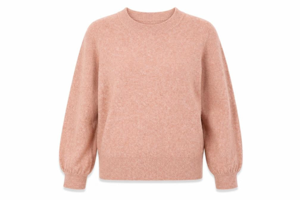 Forever New Womens Pink Round Neck Acrylic Pullover Jumper Size M