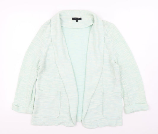 New Look Womens Green V-Neck Polyester Cardigan Jumper Size 14