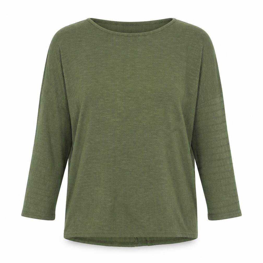 New Look Womens Green Round Neck Polyester Pullover Jumper Size S