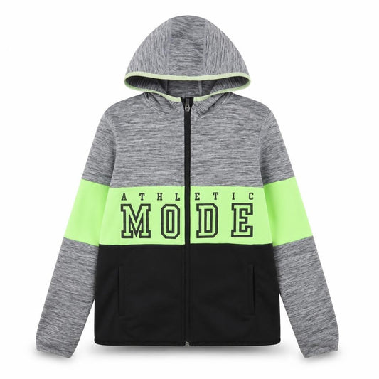 H&M Girls Grey Polyester Full Zip Hoodie Size 10-11 Years Zip