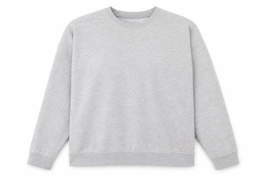 New Look Womens Grey Cotton Pullover Sweatshirt Size S Pullover