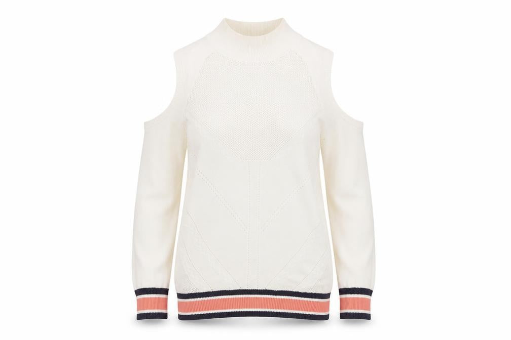 Urban Bliss Womens White Round Neck Cotton Pullover Jumper Size 10