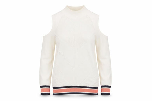 Urban Bliss Womens White Round Neck Cotton Pullover Jumper Size 10