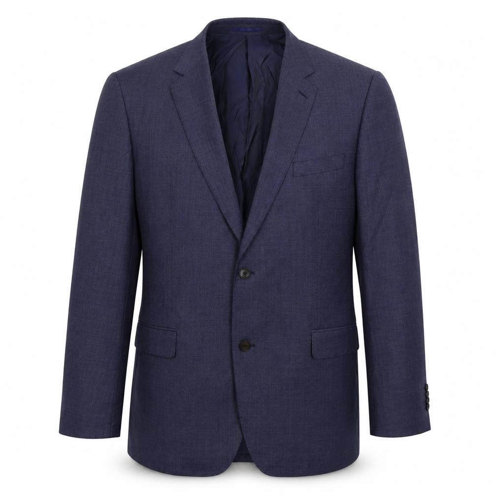 Barkers Mens Blue Polyester Jacket Suit Jacket Size 40