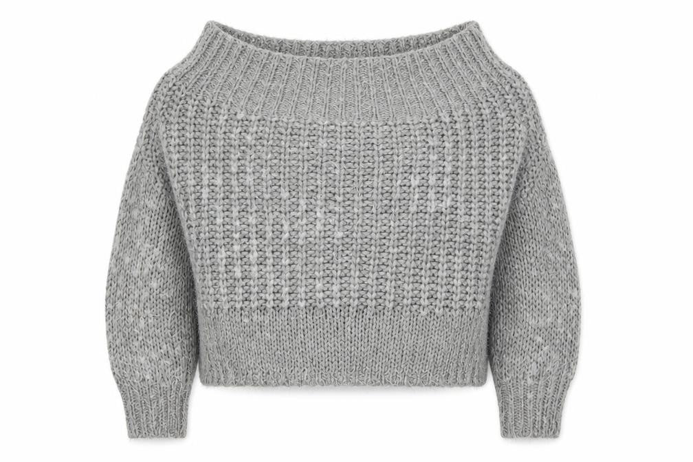 Missguided Womens Grey Boat Neck Acrylic Pullover Jumper Size S