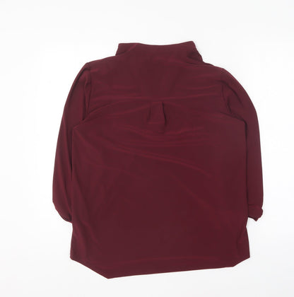 Dorothy Perkins Womens Purple Polyester Basic Blouse Size 8 Collared