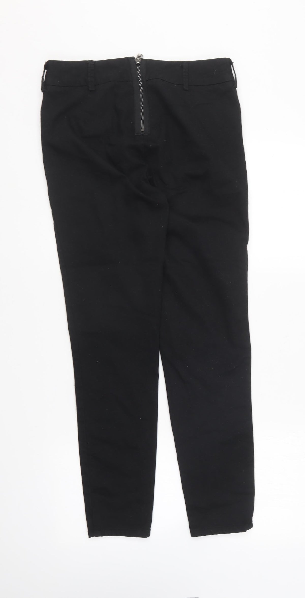 VILA Womens Black Cotton Jegging Trousers Size L L27 in Regular