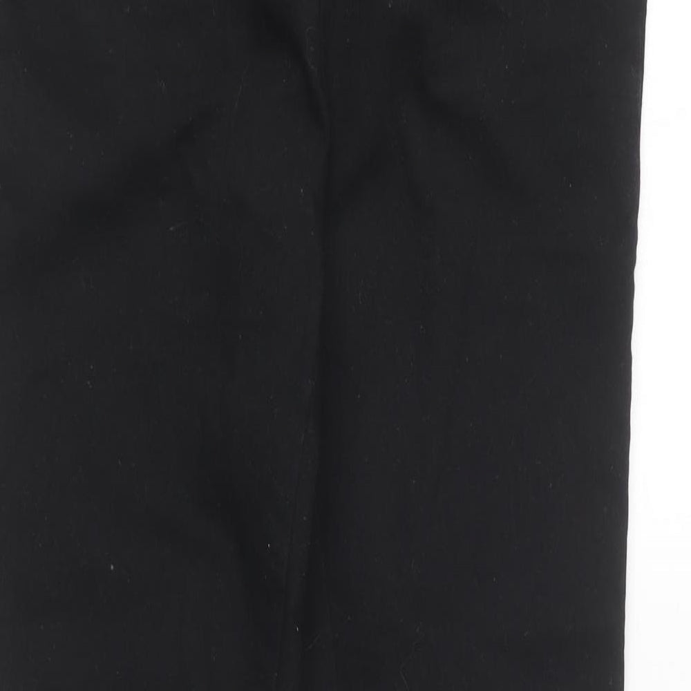 VILA Womens Black Cotton Jegging Trousers Size L L27 in Regular