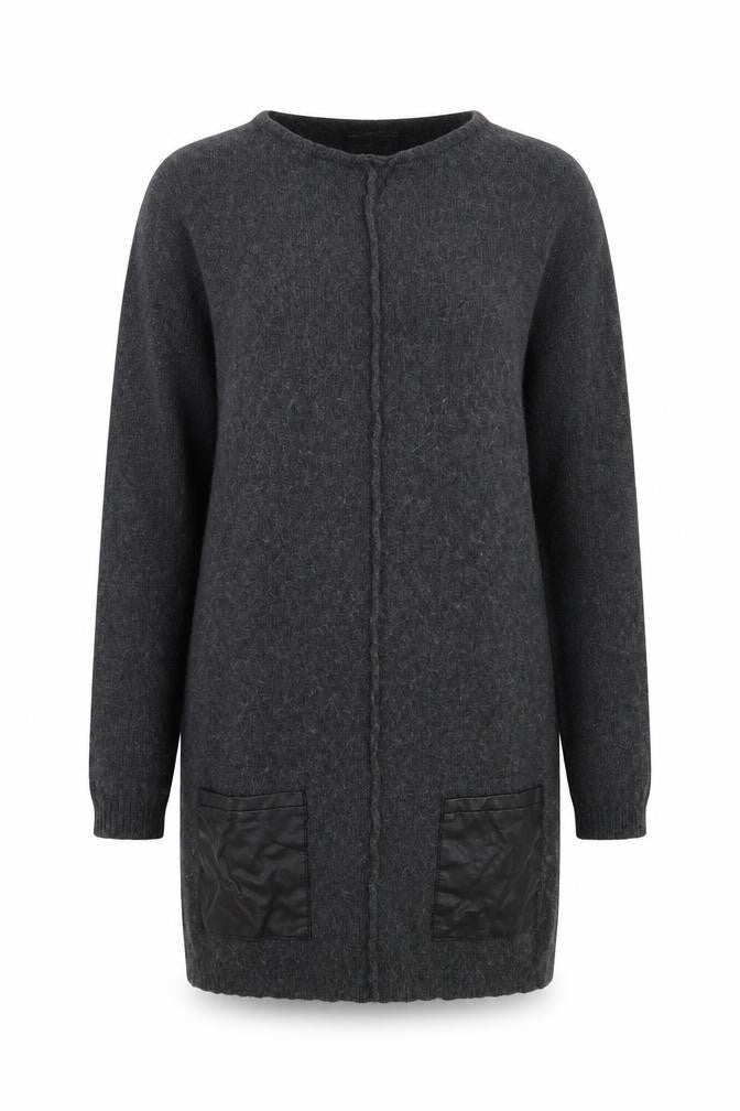 Atmosphere Womens Grey Round Neck Viscose Pullover Jumper Size 8