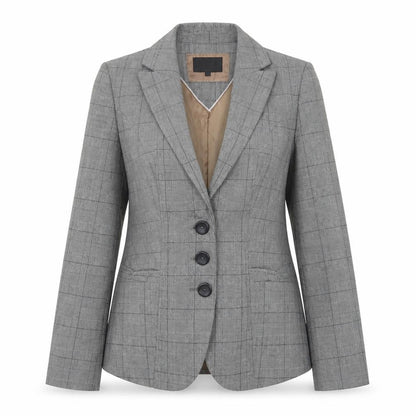 Next Womens Grey Houndstooth Polyester Jacket Suit Jacket Size 8