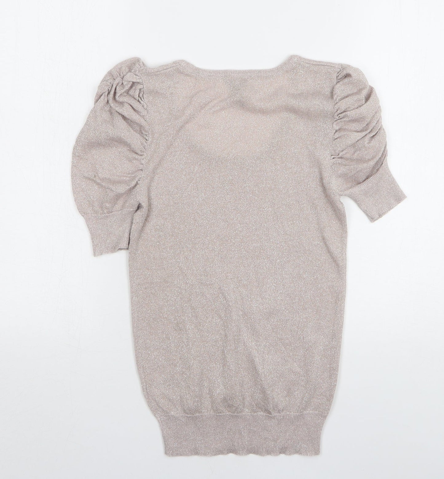 Topshop Womens Pink Round Neck Viscose Pullover Jumper Size 8