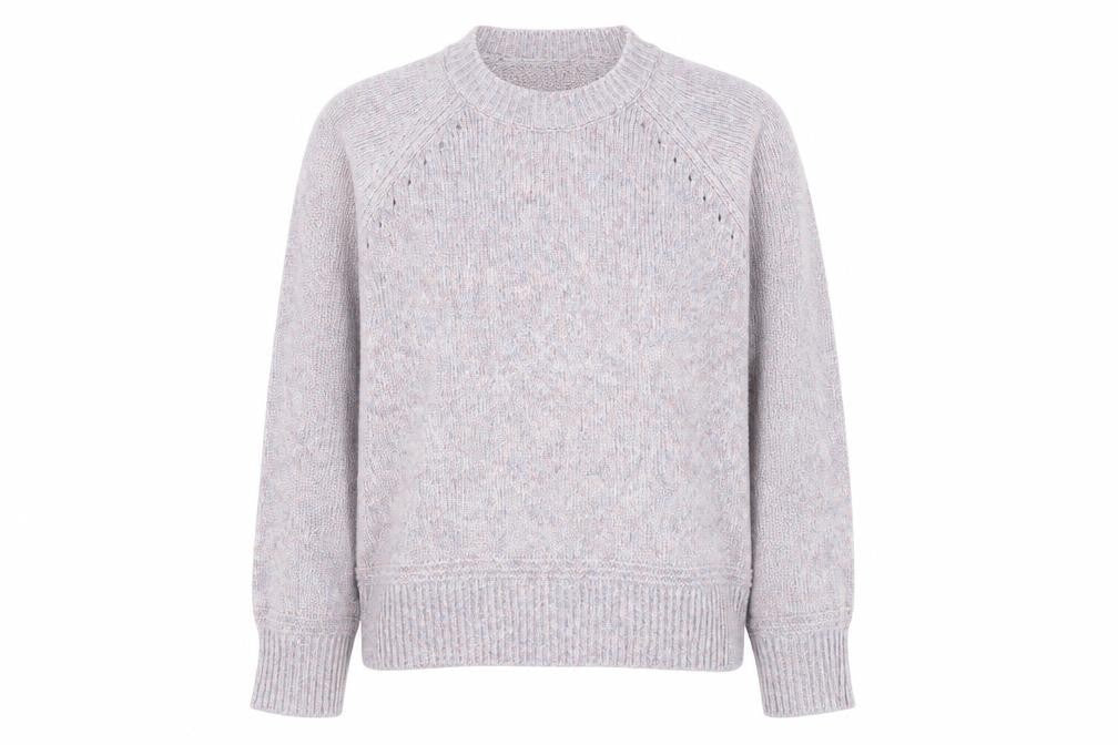 Oasis Womens Purple Round Neck Acrylic Pullover Jumper Size XL
