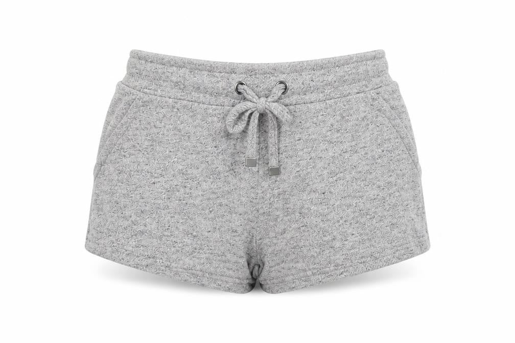 Atmosphere Womens Grey Cotton Sweat Shorts Size 4 L3 in Regular Pull On