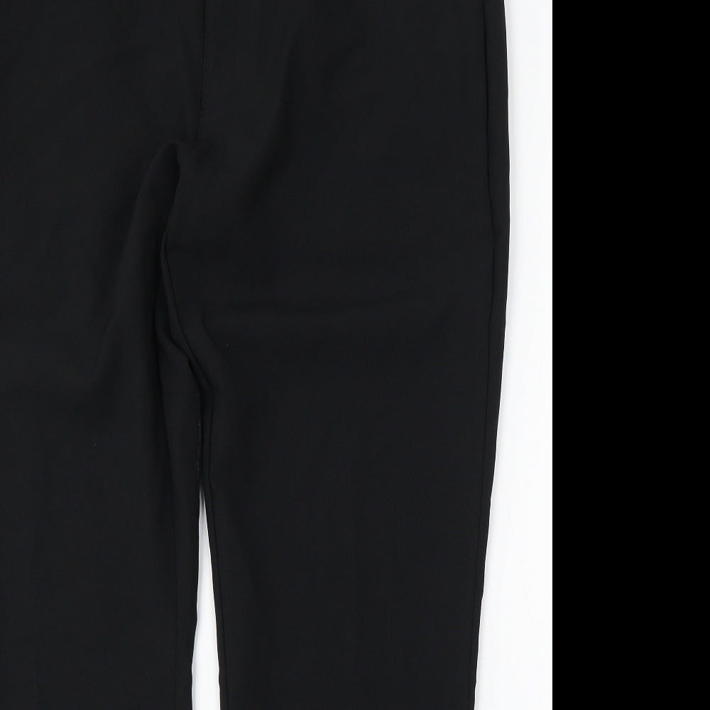 NEXT Womens Black Polyester Trousers Size 38 L31 in Regular