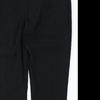 Next Womens Black Polyester Trousers Size 38 L31 in Regular