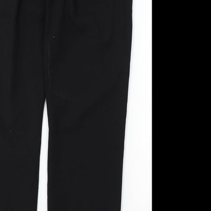 Next Womens Black Polyester Trousers Size 38 L31 in Regular