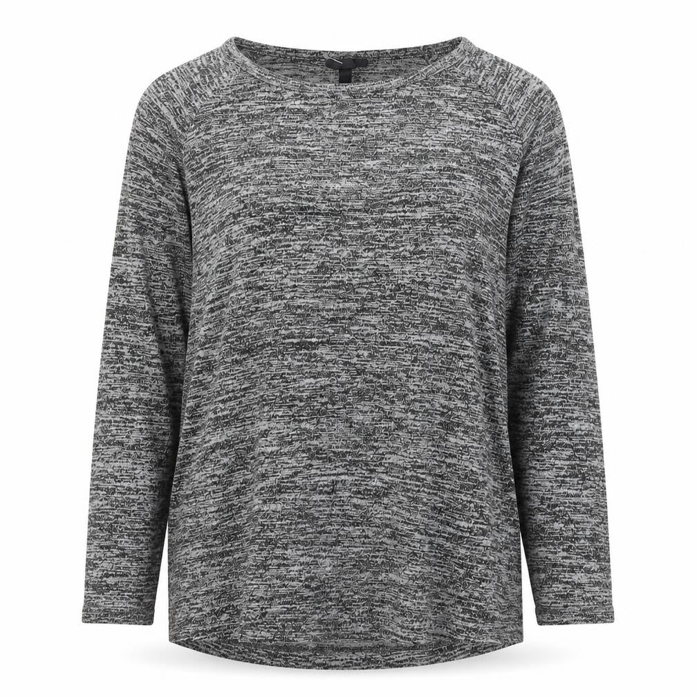 Topshop Womens Grey Round Neck Viscose Pullover Jumper Size 10