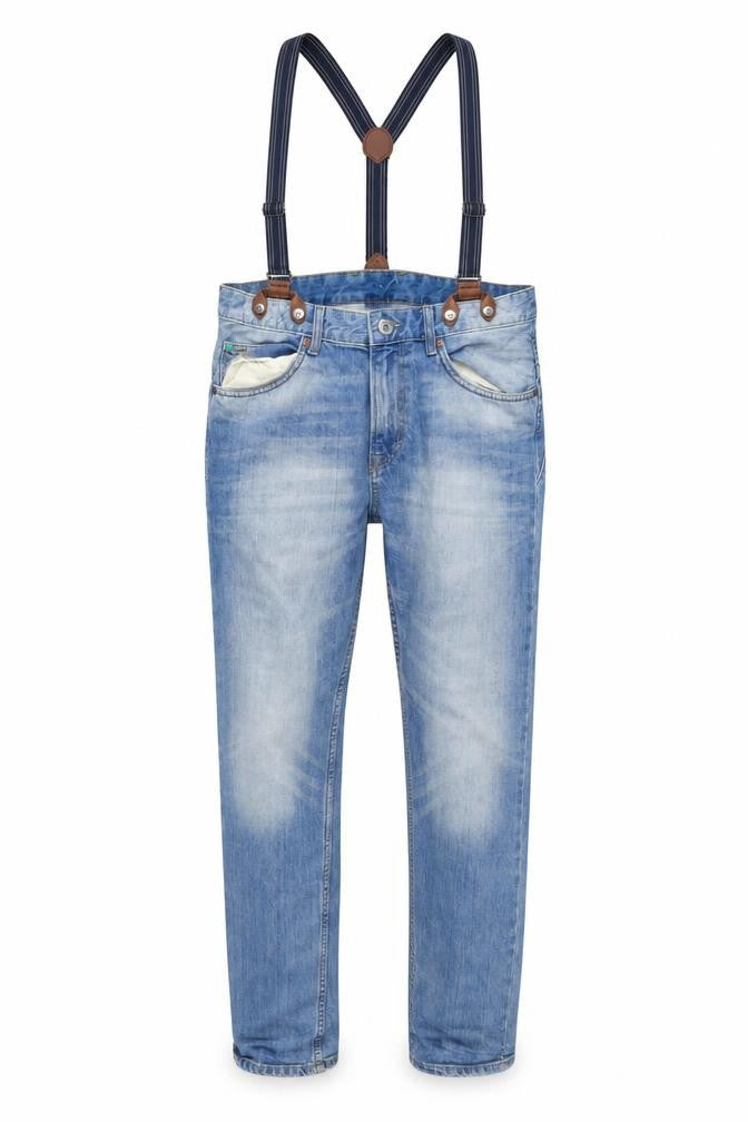 H&M Womens Blue Cotton Tapered Jeans Size 27 L30 in Regular